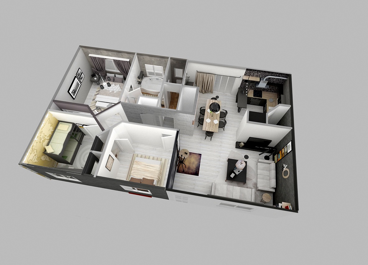 two bedroom house