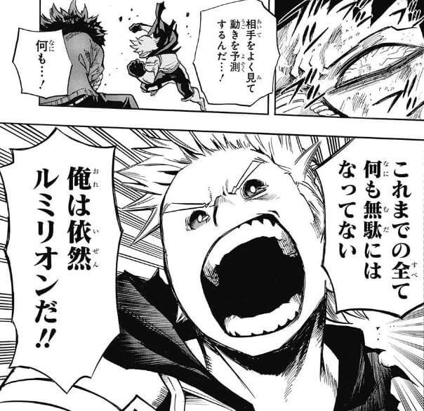 これまでの全て何も無駄にはなっていない 俺は依然ルミリオンだ 僕のヒーローアカデミア ヒロアカ