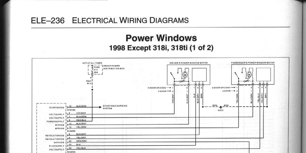 Bmw 318i e36 wiring diagram