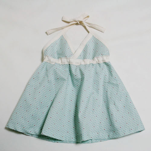 型紙無料ダウンロード ベビー服ホルターネックワンピース ハンドメイドのココロ 新米ママの手芸 グルメ