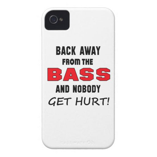 Back away from the bass and nobody get hurt! iPhone 4 case