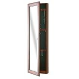 SEI Wall-Mount Jewelry Armoire with Mirror, Walnut