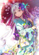 和傘 女の子 Pixiv年鑑 B
