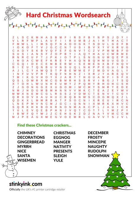  5 fun christmas word search printable for kids christmas word search