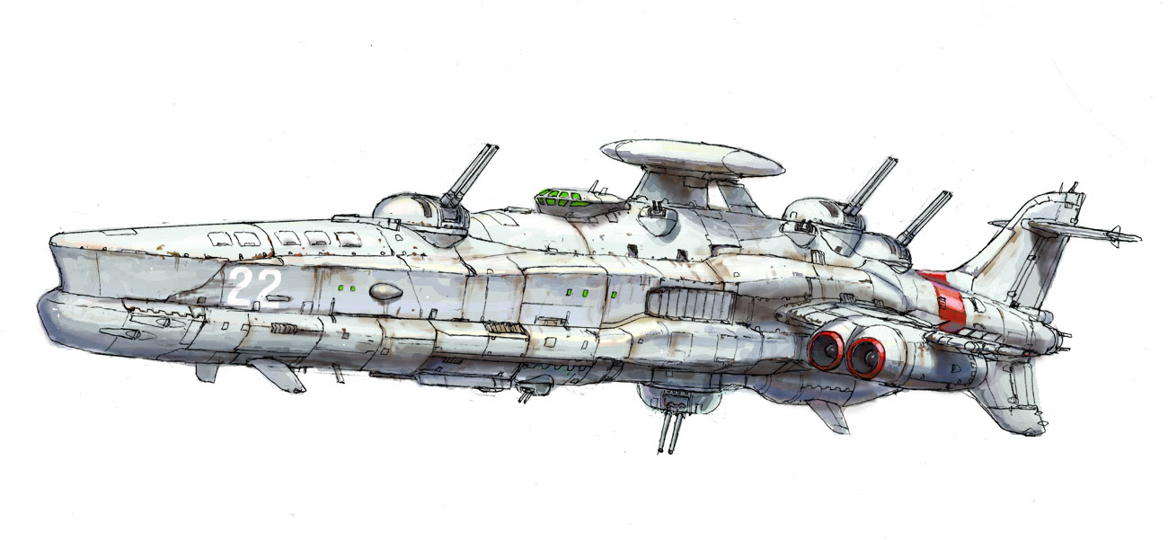 イラスト 模型日記 宇宙巡洋艦