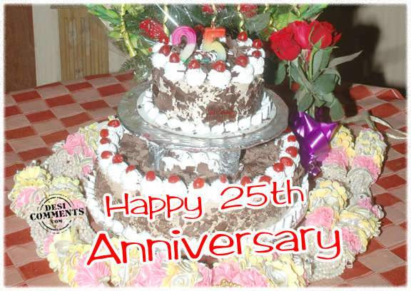 Happy 25th Anniversary - DesiComments.com