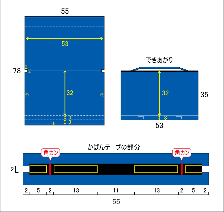 防災頭巾カバー 座布団タイプ 二枚仕立て 手作りなら 思いのママ