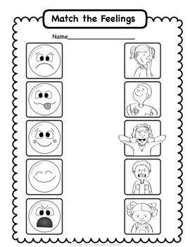 Students read each emotion description and color each face accordingly in these. feelings and emotions worksheets for kindergarten pdf askworksheet