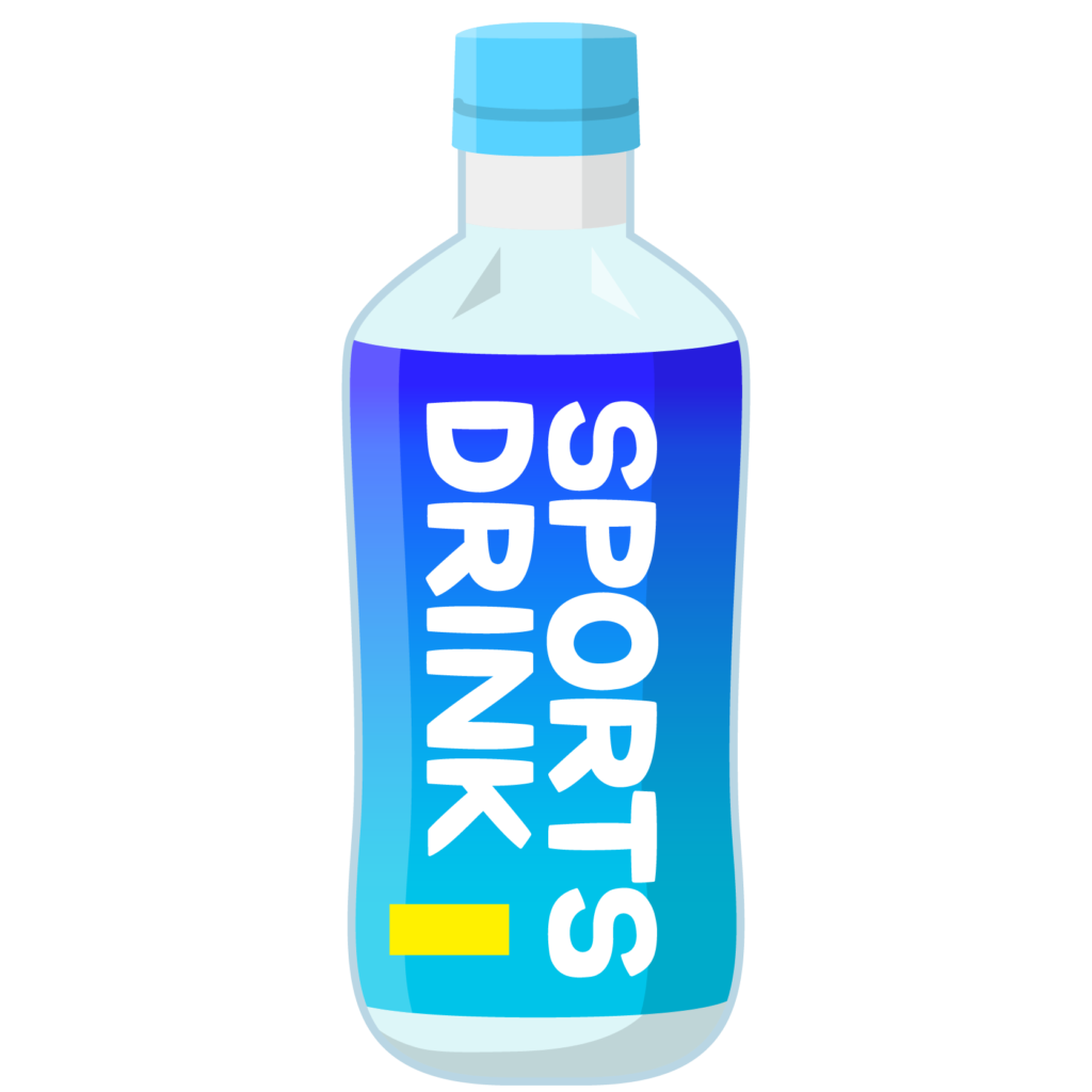 スポーツドリンクは効果的に 神は細部に宿る のです かたりつづけていきます