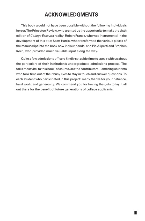 College essay examples us