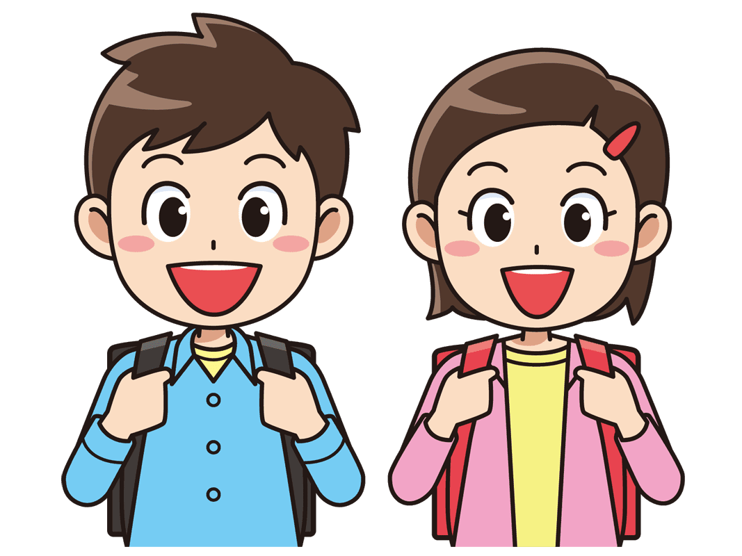 小学生の男子と女子 無料イラスト素材 イラスト素材図鑑