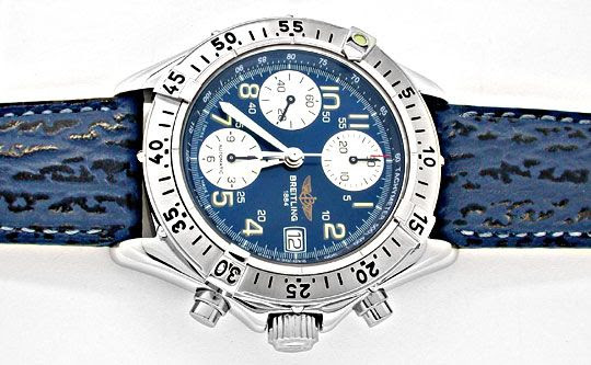 Originalfoto ORIG.BREITLING CHRONOGRAPH EDELSTAHL TOPUHR UNGETRAGEN!