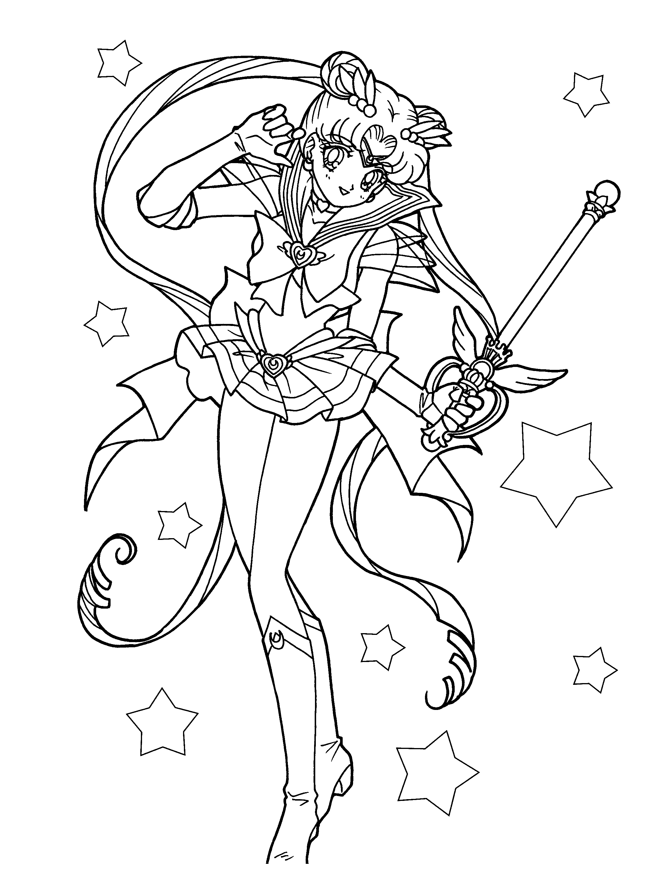Luna coloring page