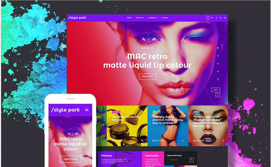 7-beauty-wordpress-theme-colors