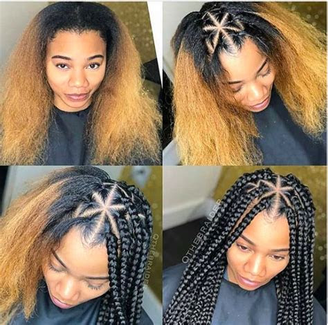 stand  ways  part  box braids  ruly braided