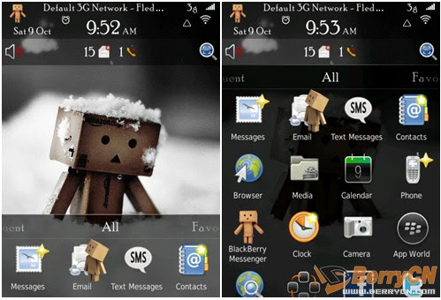 free Danbo Cardboard Box Robot themes for bb 9800 download