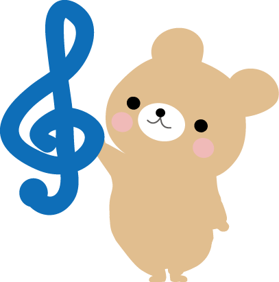 動物たちの音符のイラスト 無料イラスト フリー素材