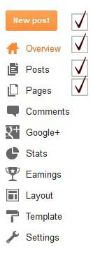 Blogger Dashboard