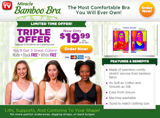 miracle bamboo bra 2xl