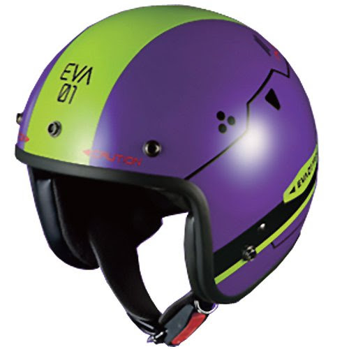 Ogk エヴァ デザインのバイクヘルメット Eva 01 Ver 初号機バージョン Nerv Ver Idobata Info