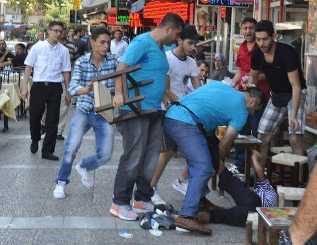 Budak syria cedera ditumbuk