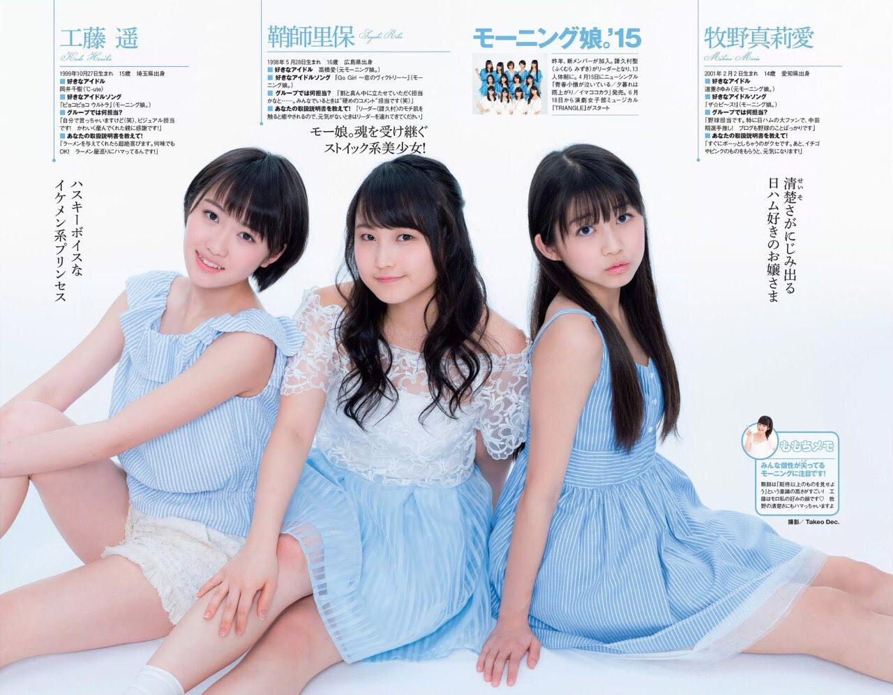 モーニング娘 譜久村聖 工藤遥 尾形春水 週刊少年サンデーのグラビア撮影 カラフル X ハロプロ