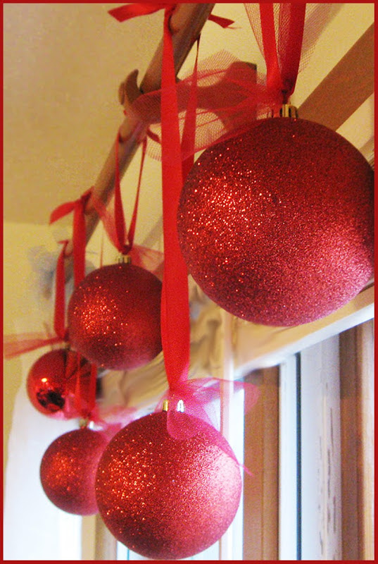 Giant Glitter Ornaments