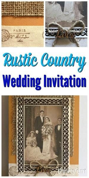 rustic country wedding invitation thriftyfun