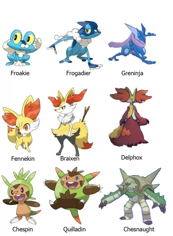 ポケモンxyの御三家の最終進化が発表 公式 Bexflashの部屋