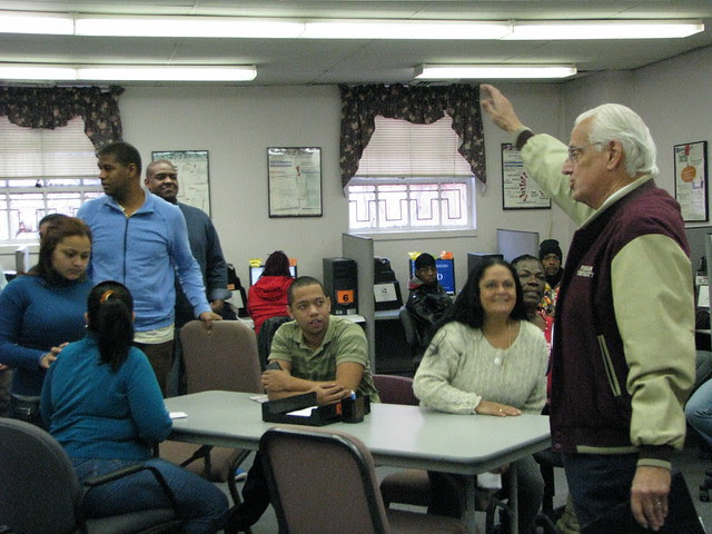12.12.11 - Speaking With Job Seekers Before Heading Back TO DC