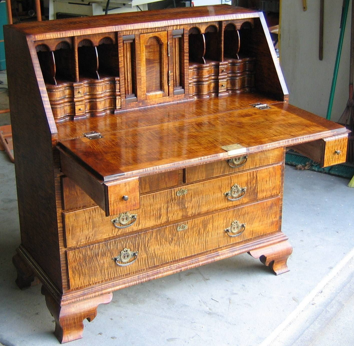 DIY Pennsylvania Secretary Desk Plans Wooden PDF wood ...