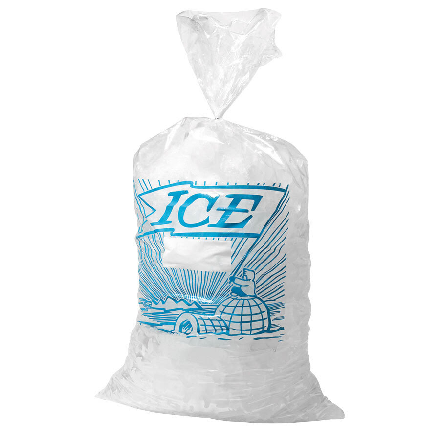 10 lb. Plastic Ice Bags with Blue ICE Logo 1000  Bundle at Sears