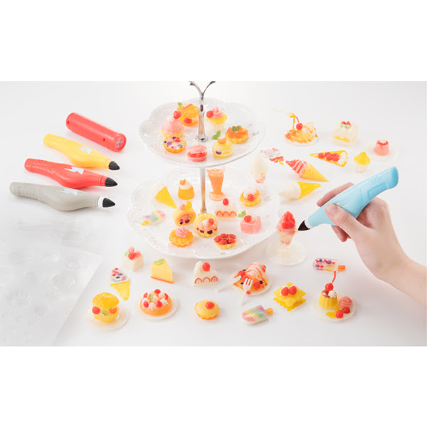 ３ｄドリームアーツペン 食品サンプルスイーツセット 4本ペン 商品情報 メガトイ メガハウスのおもちゃ情報サイト