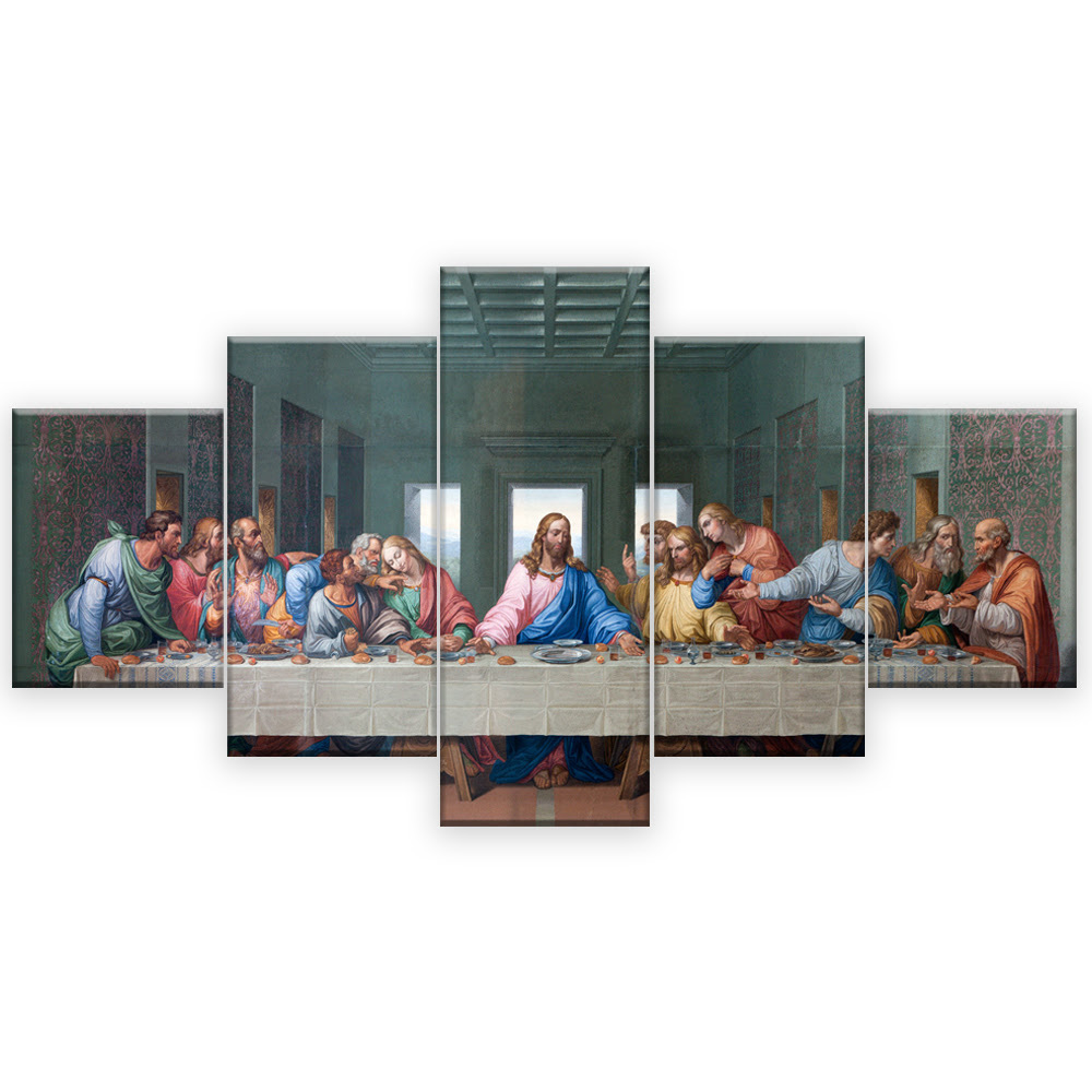 5 Panels Famous HD Print Canvas Painting The Last Supper Leonardo Da Vinci  Wall Pictures For Living Room kitchen Room Unframed|picture for living  room|wall picturesthe paintings - AliExpress