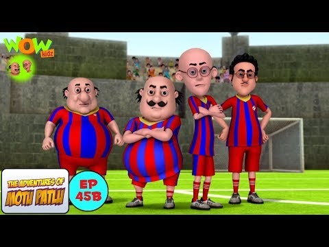 Motu Patlu Cartoons In Hindi | Animated cartoon | Football match | Wow Kidz