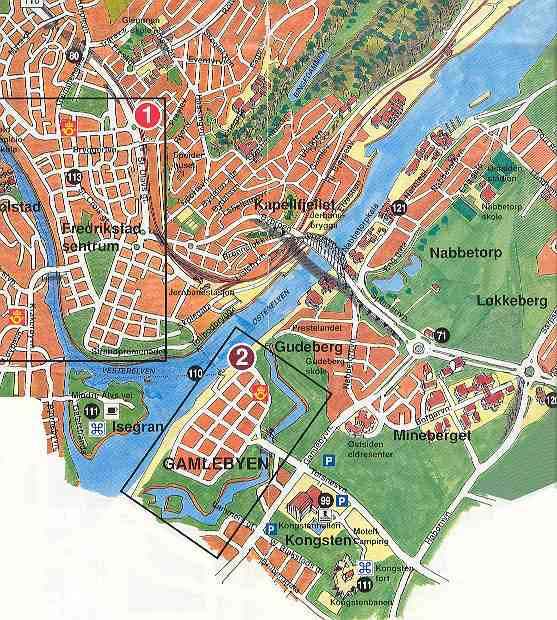 kart fredrikstad sentrum Kart over Fredrikstad