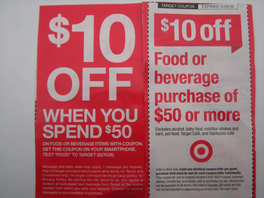 Target Coupon $10 off $50 Coming Up 11-17-13