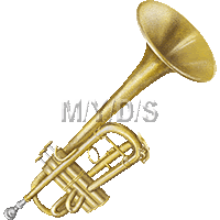 トランペットのイラスト 条件付フリー素材集