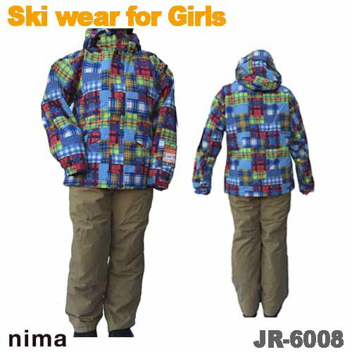 お安くなってます スキースーツ スキー用ウェア 子供用 キッズ スノーボードウェア 女の子用 ジュニア ジュニア スキーウェア ガールズ オンヨネ オンヨネ Jr 6008 スポーツエイティ可愛いプリントジャケットと 無地のパンツを合わせたスノーウェアセットです
