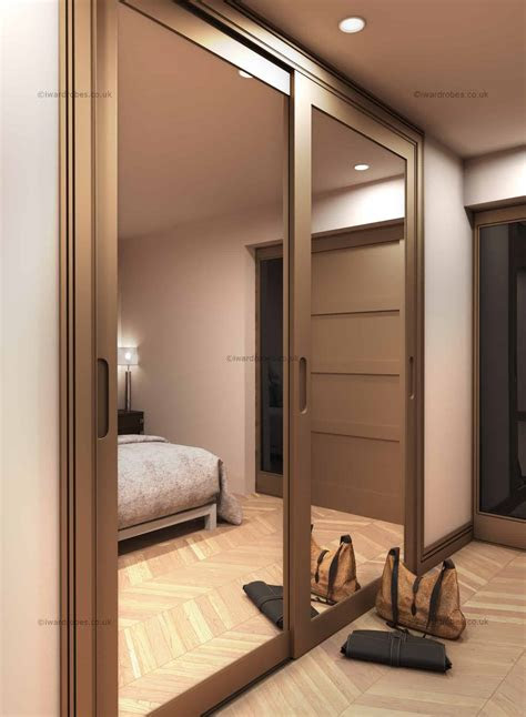 fitted mirror sliding door wardrobe modern