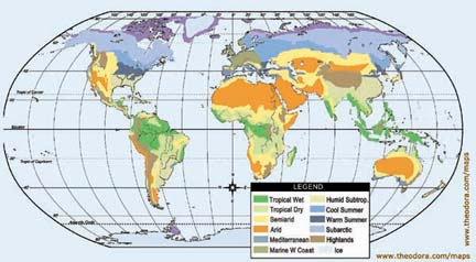  World  on World Climate Maps   Maps  Economy  Geography  Climate  Natural