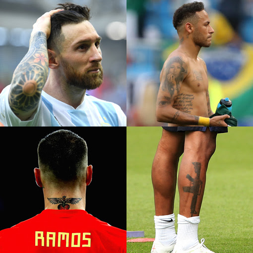 18ベストヒット タトゥーのデパートだ 米ファッション誌がネイマールらw杯スターの 酷い 入れ墨を特集 海外サッカー編vol ２ サッカーダイジェストweb