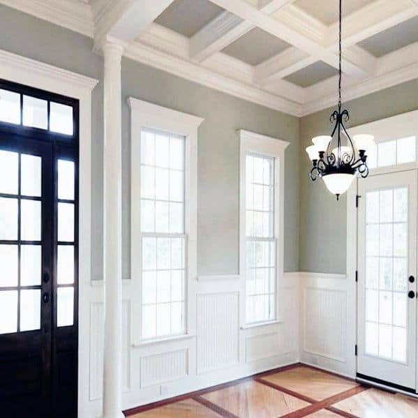 Chair Rail Under Window Sill / Wainscoting - But, it also looks amazing when paired with wainscot.