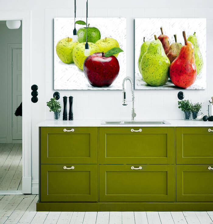 ESTUDIO DELIER | Cuadro peras 50x50