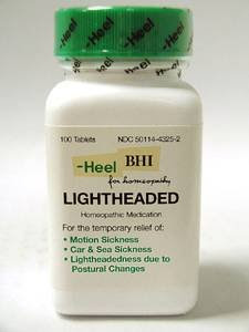 Lightheaded 300 mg by Heel USA BHI. 100 Tablets.