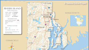 State Map Of Rhode Island