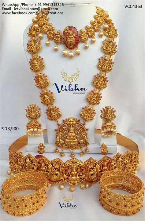 Oval cut 3.75 ctw vs1 clarity, g color diamond platinum halo wedding set. lakshmi haram set | Indian brides jewelry, Wedding
