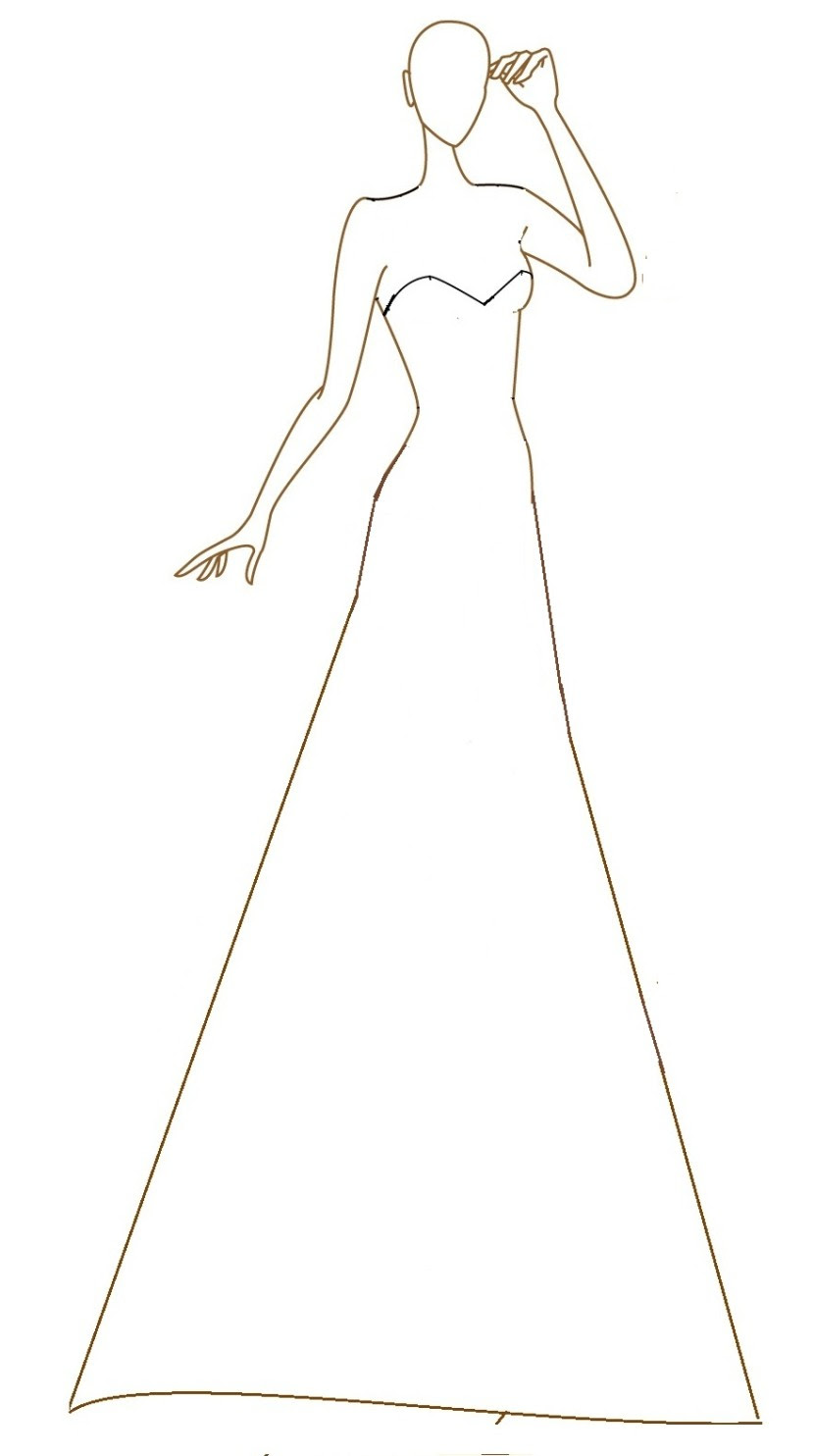 Download Wedding Dresses Silhouette at GetDrawings | Free download