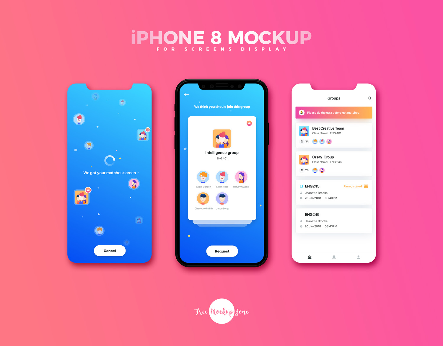 Download Free iPhone 8 Mockup For Screens DisplayFree Mockup Zone