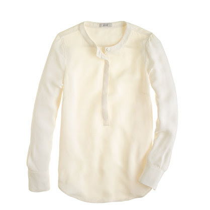 Drapey crepe henley tunic